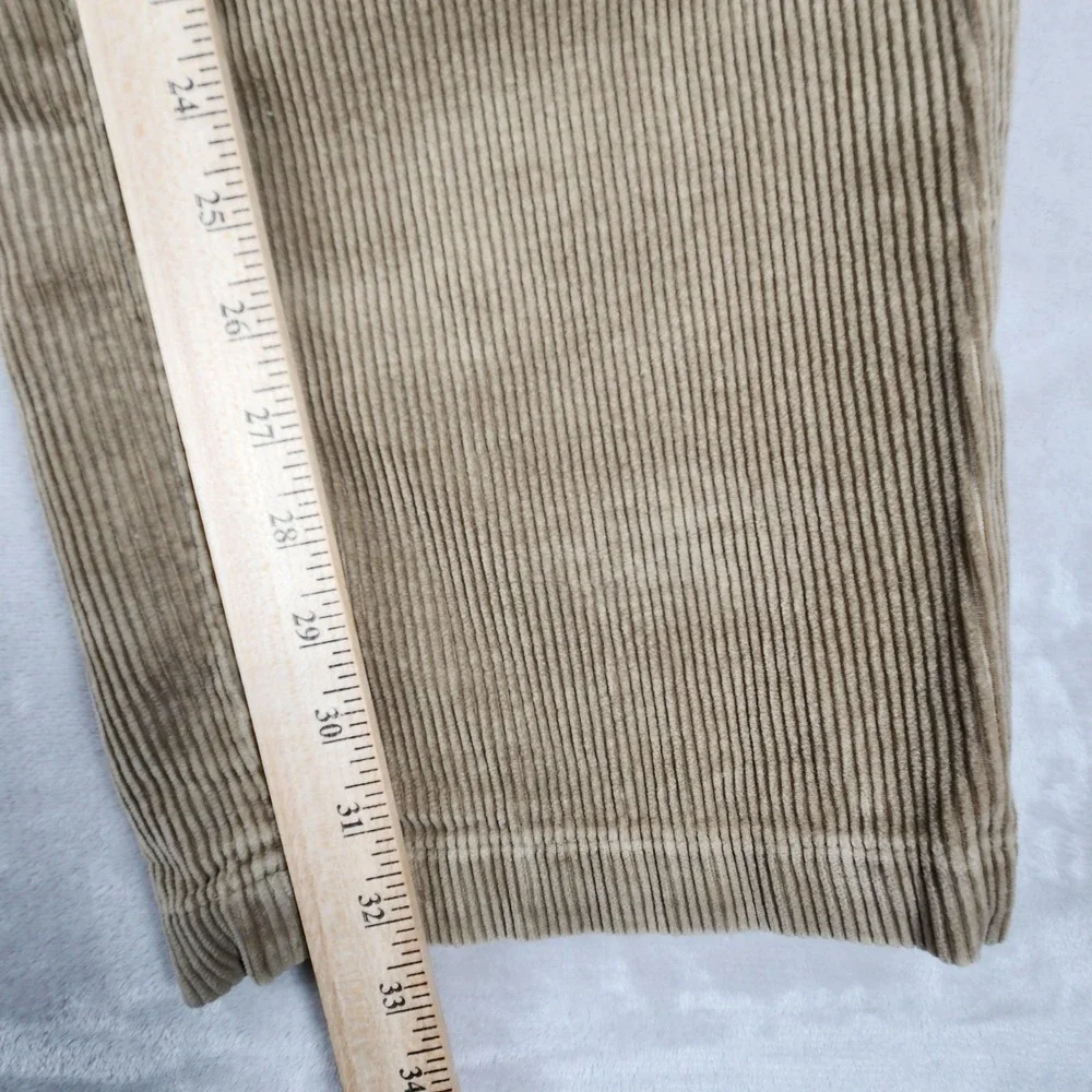 Polo Ralph Lauren Corduroy Pants Mens 38x32 Beige Andrew Pleated Classic Fit